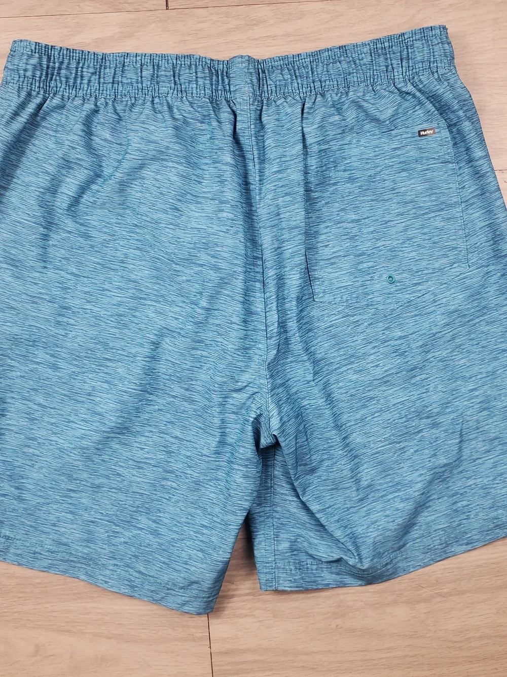 Hurley Men's Board Shorts Swim Trunks Blue Heather Logo Stretch XXL